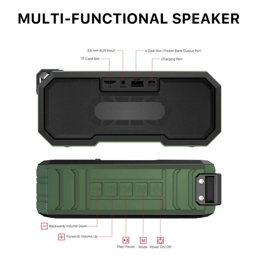 Outback Waterproof Bluetooth Speaker - Image 4